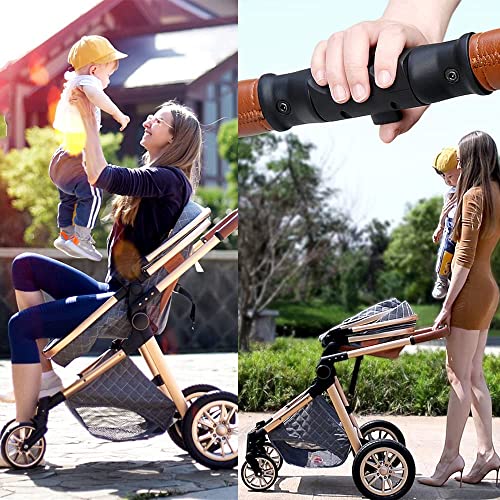 YGXR 3-in-1 Baby Stroller: Lightweight, Foldable, Compact