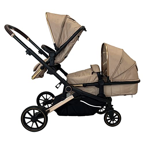 MB33 Dani Dyer Giraffe Tandem Pushchair with 2-in-1 Seats