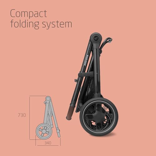 Maxi-Cosi Zelia S Trio 3-in-1 Pram with Car Seat, Grey