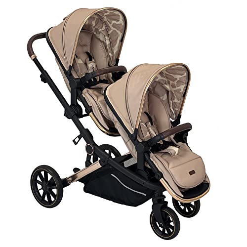 MB33 Dani Dyer Giraffe Tandem Pushchair with 2-in-1 Seats