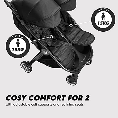 City Tour 2 Double: Lightweight & Foldable Baby Buggy