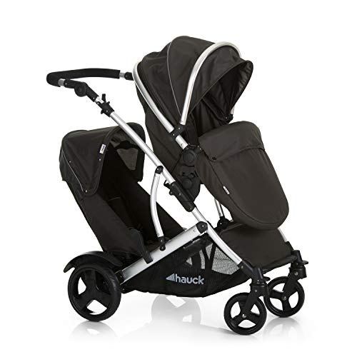 Hauck Duett 2 Double Pushchair - Black, Reversible Seat