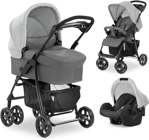 Hauck Pushchair Travel System Trio Set / Grey