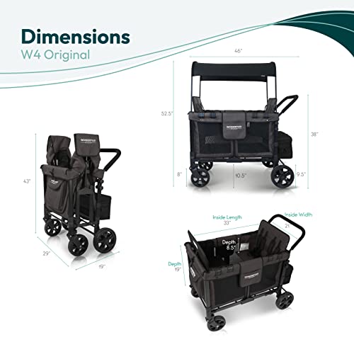 Wonderfold W4 Volcanic Black Stroller