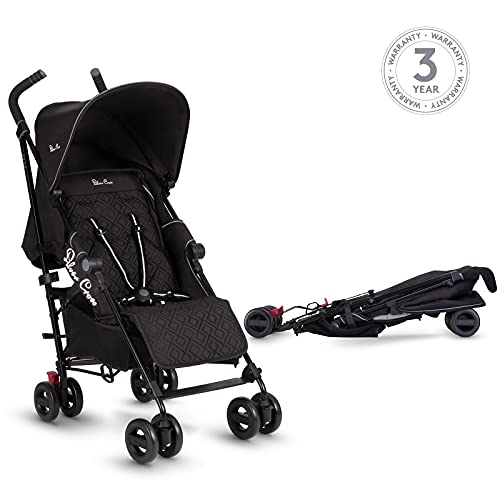 Silver Cross Zest Stroller - Compact, Lightweight, Black