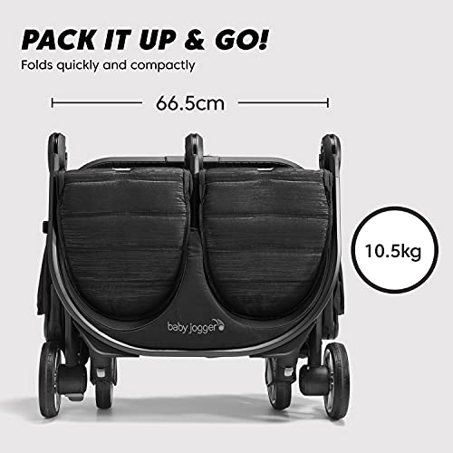 City Tour 2 Double: Lightweight & Foldable Baby Buggy