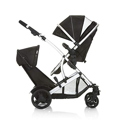 Hauck Duett 2 Double Pushchair - Black, Reversible Seat