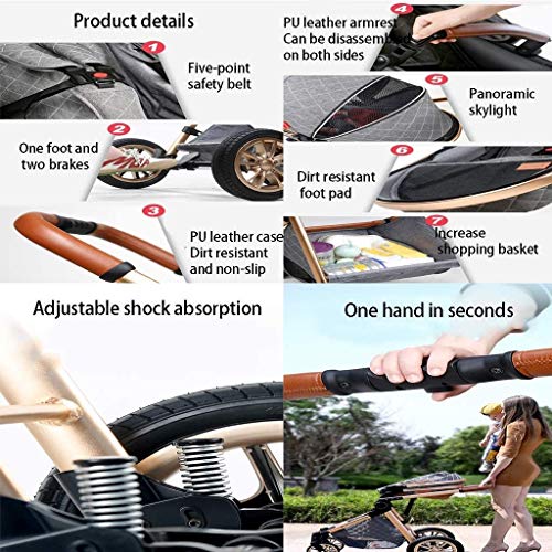 HHGO Luxury 3-in-1 Stroller with Organizer and Blanket