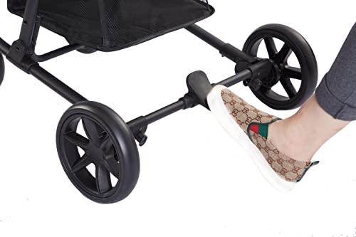 Foldable Buggy Stroller with Reversible Seat, 3-Position Recline