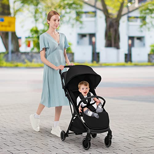 Maxmass Folding Baby Stroller with Storage Basket