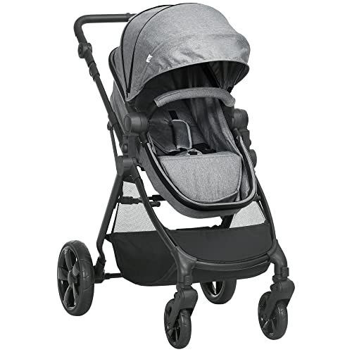 HOMCOM 2 in 1 Reversible Baby Stroller