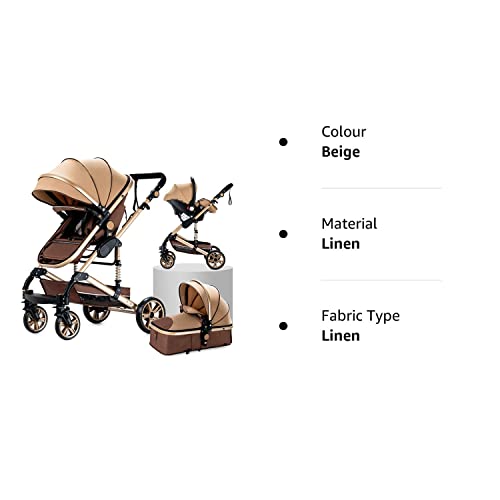Portable Baby Travel System Stroller with High Landscape