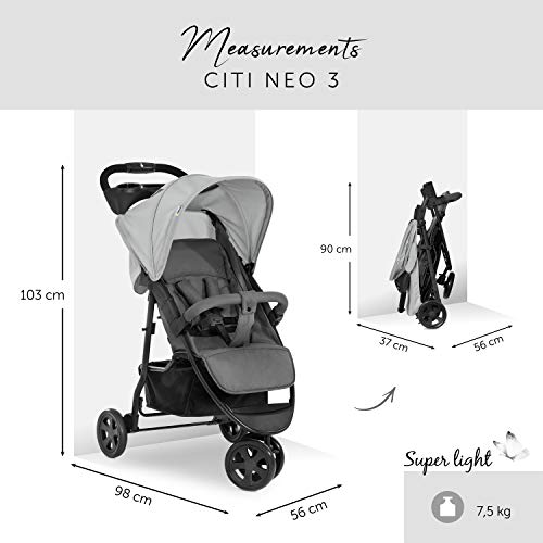 Compact Grey Hauck Citi Neo 3 Pushchair