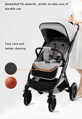 YAZOCO Compact Foldable Stroller for Toddlers (Black)