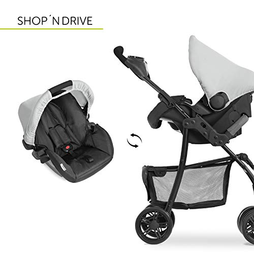 Hauck Pushchair Travel System Trio Set / Grey