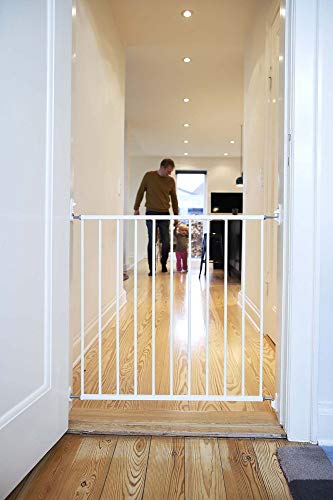 BabyDan Aarhus Stair Gate, Metal, White (Pet Gate)