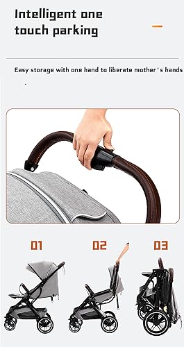 YAZOCO Compact Foldable Stroller for Toddlers (Black)