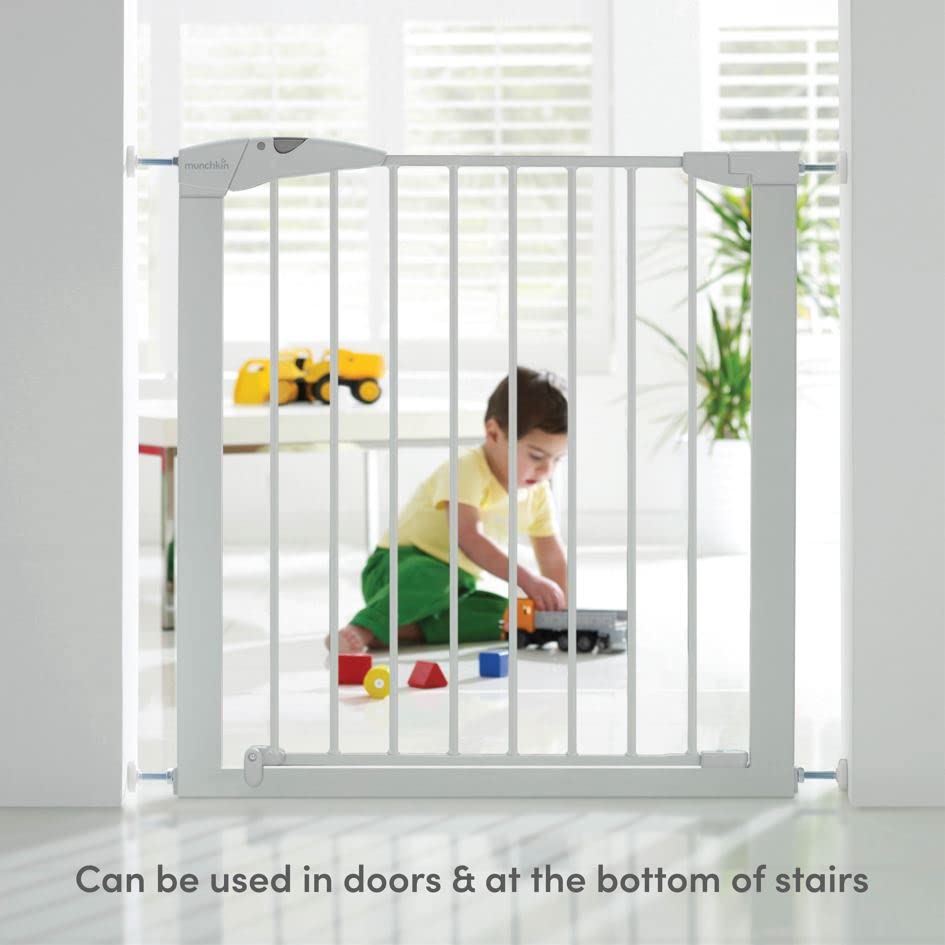 Munchkin Stair Gate - Secure and Easy Install - White