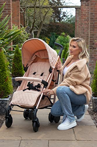 Rose Gold Blush Lightweight Stroller - My Babiie