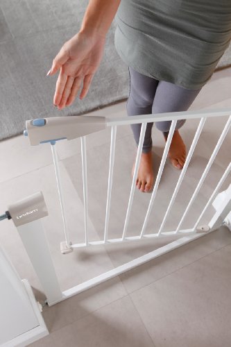 Munchkin Lindam Stair Gate, Pressure Fit, Easy Install - White