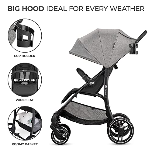Kinderkraft TRIG2 Lightweight Stroller - Gray