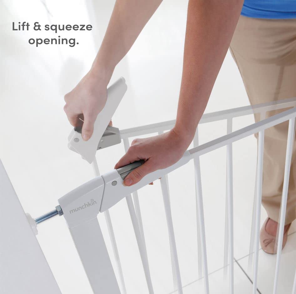 Munchkin Stair Gate - Secure and Easy Install - White