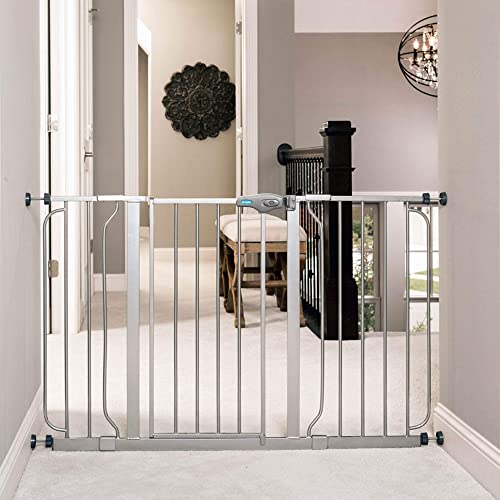 Extra Wide Baby Gate with Extension Kit, Pressure and Wall Mount