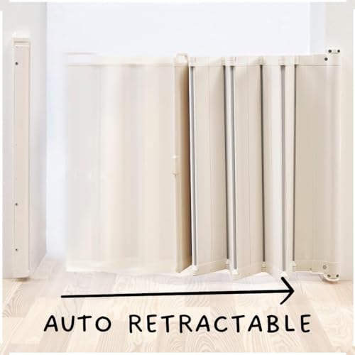 BabyDan Auto Retractable Stair Gate - White