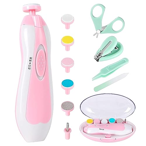 Electric Baby Nail Trimmer Kit - 12-in-1 Bundle