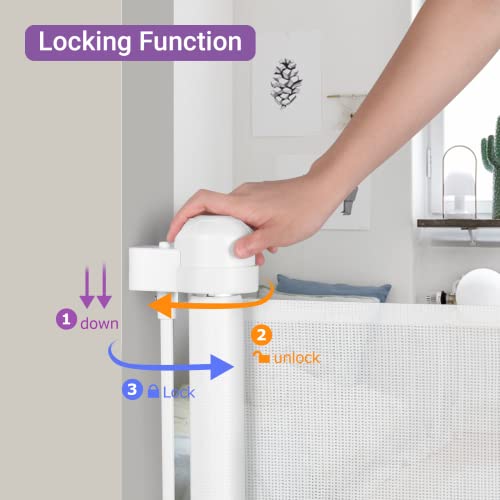 Momcozy Retractable Gate: Secure Indoor & Outdoor Baby Safety