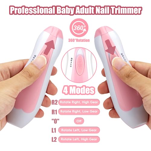 Electric Baby Nail Trimmer Kit - 12-in-1 Bundle