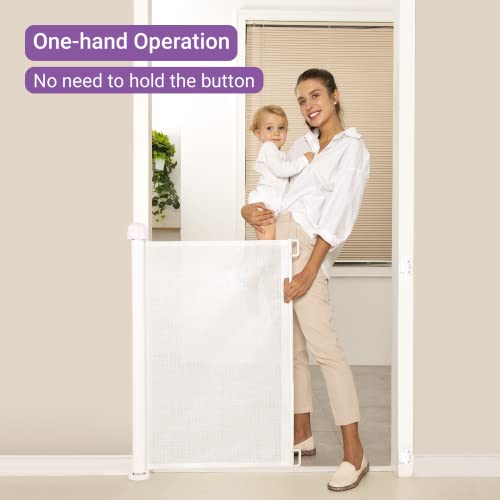 Momcozy Retractable Gate: Secure Indoor & Outdoor Baby Safety
