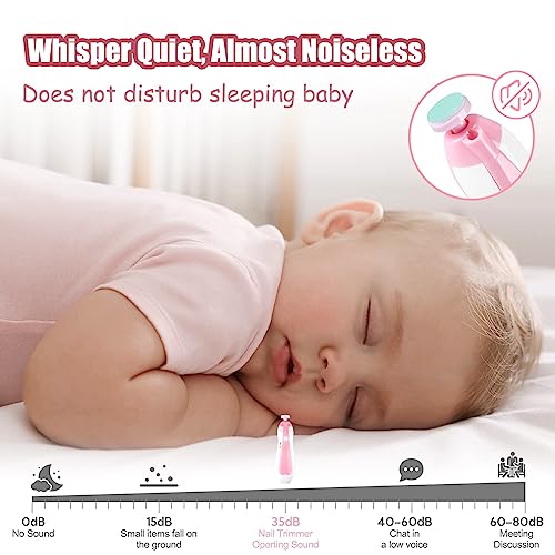 Electric Baby Nail Trimmer Kit - 12-in-1 Bundle