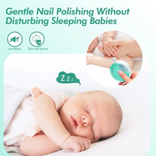 Brencco Electric Baby Nail Trimmer - 6 Heads, Low Noise