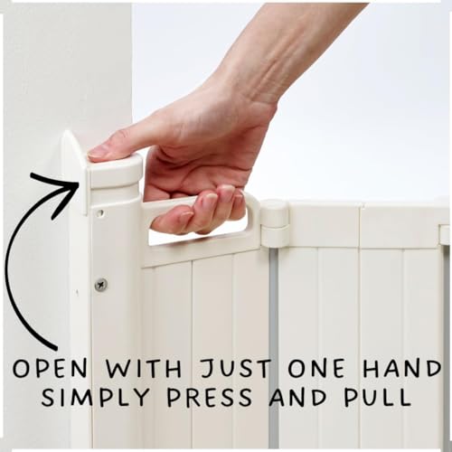 BabyDan Auto Retractable Stair Gate - White