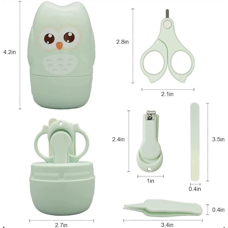 4 in 1 Baby Nail Care Set (Green)
