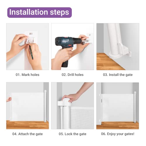 Momcozy Retractable Gate: Secure Indoor & Outdoor Baby Safety