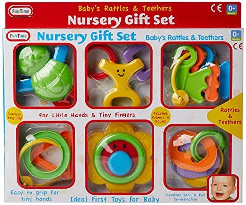 Baby's Fun Rattles & Teethers Nursery Gift Set