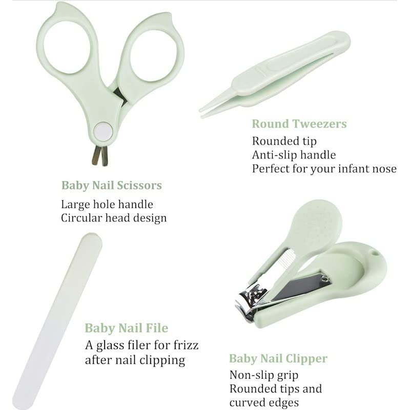 4 in 1 Baby Nail Care Set (Green)