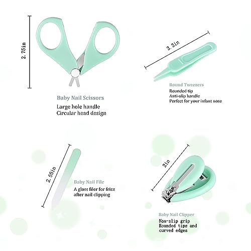 Electric Baby Nail Trimmer Kit - 12-in-1 Bundle