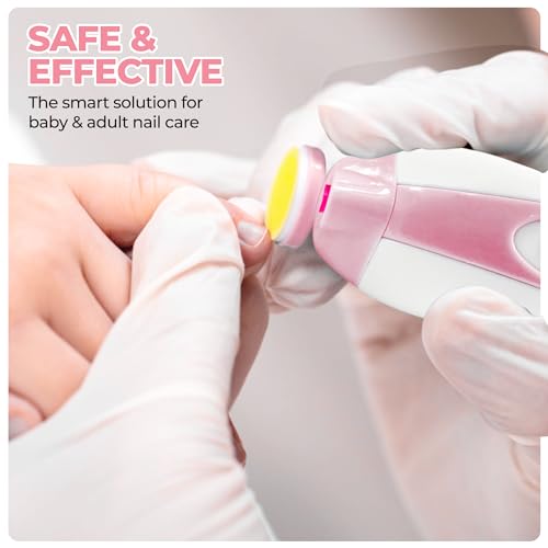 6-in-1 Baby Manicure and Pedicure Kit (Pink)