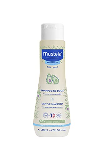 Mustela Baby Gentle Shampoo - Avocado, Tear-Free, Biodegradable (6.76 oz)