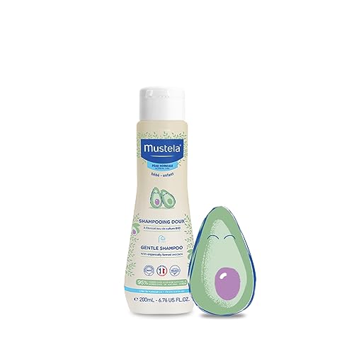 Mustela Baby Gentle Shampoo - Avocado, Tear-Free, Biodegradable (6.76 oz)