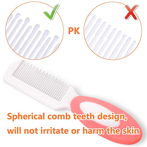 Soft Goat Bristle Baby Hair Brush and Comb Set