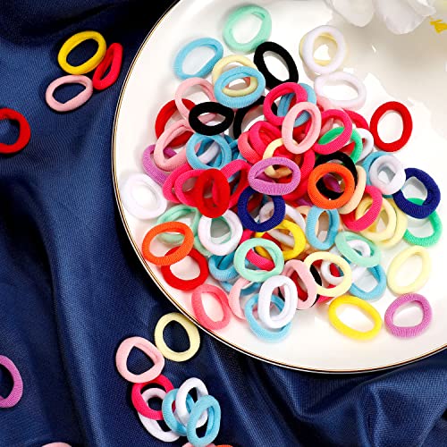 Colorful Cotton Baby Hair Bobbles - 100 Pcs