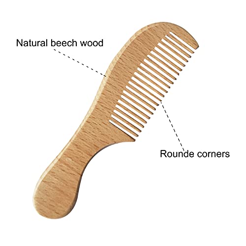 Baby Hair Brush & Comb Set with Goat Bristles
