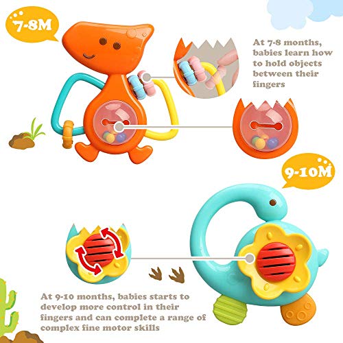 Baby Rattles Toy Set for 3-18 Month Infants