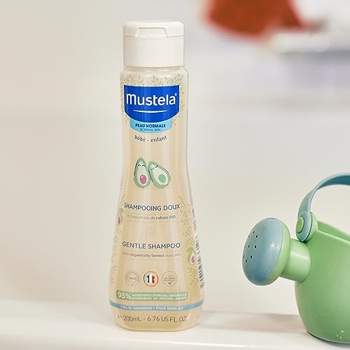 Mustela Baby Gentle Shampoo - Avocado, Tear-Free, Biodegradable (6.76 oz)