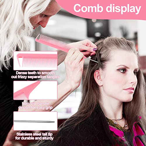 Cute Baby Hair Brush Set with Comb - Pink