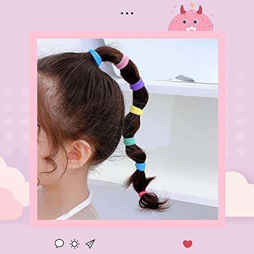 Colorful Cotton Baby Hair Bobbles - 100 Pcs